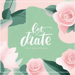 A beautiful and serene pastel background with the words 'Let's Cut The Chase' prominently displayed in an elegant font