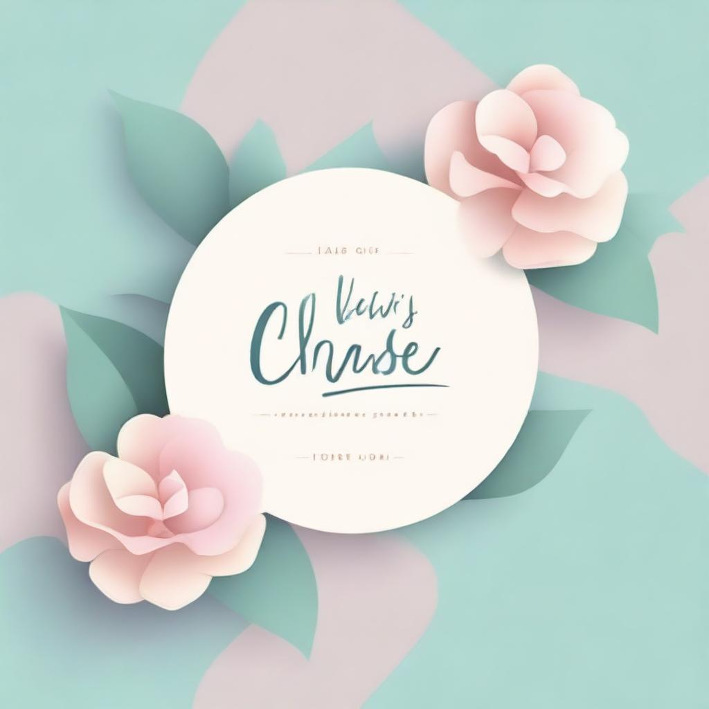 A beautiful and serene pastel background with the words 'Let's Cut The Chase' prominently displayed in an elegant font