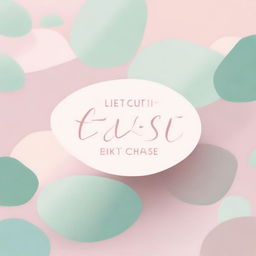 A beautiful and serene pastel background with the words 'Let's Cut The Chase' prominently displayed in an elegant font