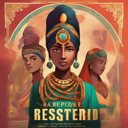 Create an image for a book cover titled 'Herstory Resurrected: Forgotten Stories of Ancient Women'