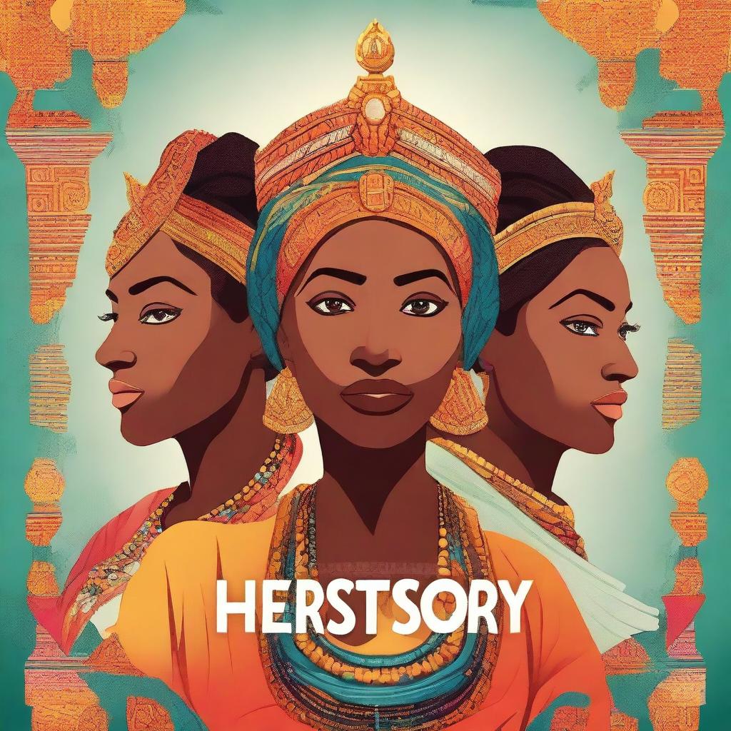 Create an image for a book cover titled 'Herstory Resurrected: Forgotten Stories of Ancient Women'