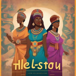 Create a book cover for a book titled 'Herstory Resurrected: Forgotten Stories of Ancient Women'