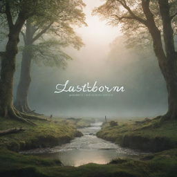 A captivating background showcasing a tranquil, visually striking scene with the word 'Lastborn' creatively written on it.