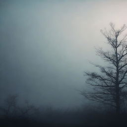 A moody background featuring dark, muted colors with a hint of fog or mist