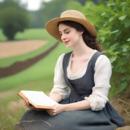 In a historical romance setting, a period farmer recounts a love story that led her to leave her noble status and become a writer