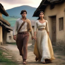 A young noblewoman named Katrina is fleeing with a poor stable boy to avoid being forced into marriage with a wealthy man