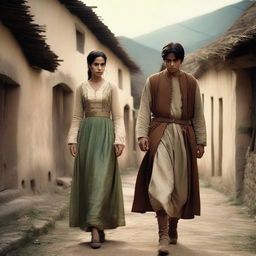 A young noblewoman named Katrina is fleeing with a poor stable boy to avoid being forced into marriage with a wealthy man