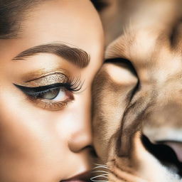 A woman is applying mascara to her eyelashes, making them long and luscious