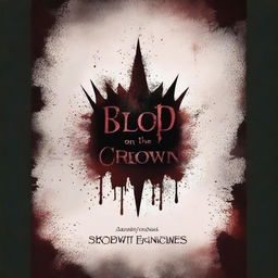 A dark and ominous book cover titled 'Blood On The Cursed Crown'