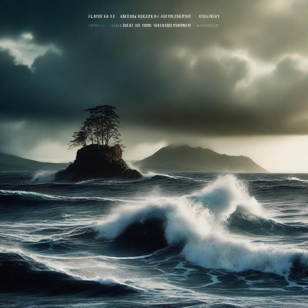 A captivating movie poster featuring a dramatic scene centered around water