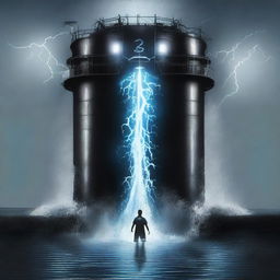 Create a movie poster for a film titled 'Water and Power'