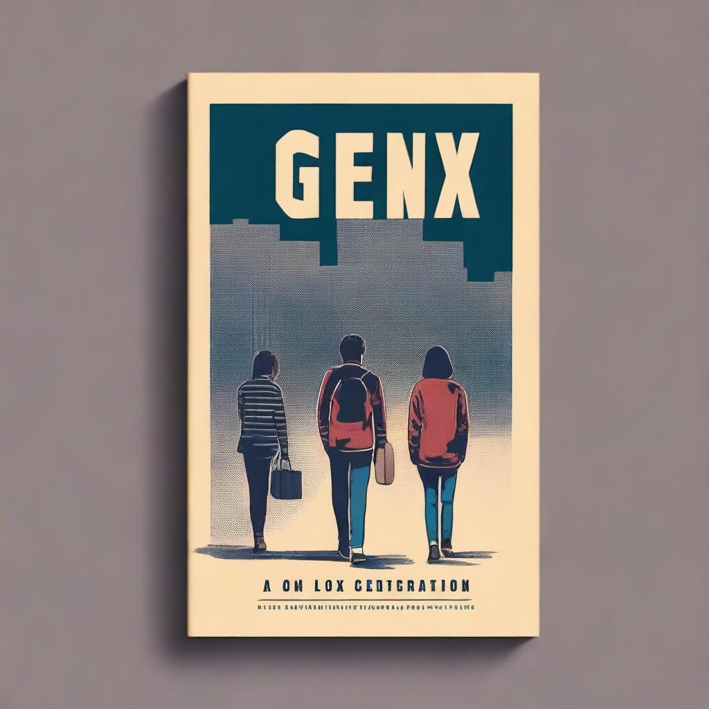 A captivating book cover for a book titled 'Gen X: A Lost Generation - No One is Coming to Save You!'