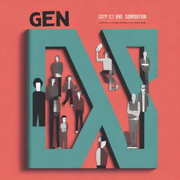 A captivating book cover for a book titled 'Gen X: A Lost Generation - No One is Coming to Save You!'