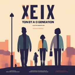 A captivating book cover for a book titled 'Gen X: A Lost Generation - No One is Coming to Save You!'