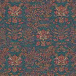 Generate an assortment of intricate, colorful pattern designs that span a range of styles and themes.
