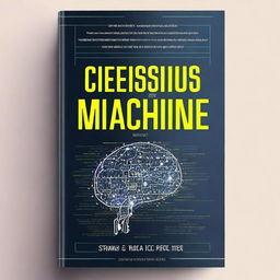 Create a captivating book cover for a book titled 'The Conscious Machine' with the subtitle 'Are We Ready For AI That Thinks?'