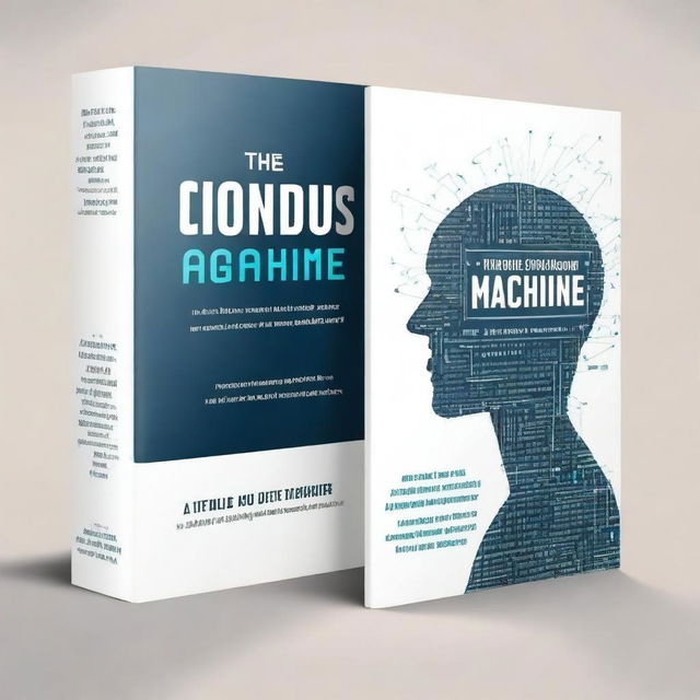 Create a captivating book cover for a book titled 'The Conscious Machine' with the subtitle 'Are We Ready For AI That Thinks?'