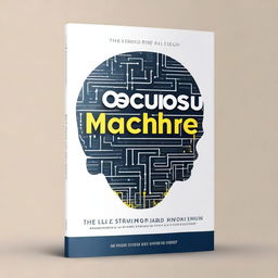 Create a captivating book cover for a book titled 'The Conscious Machine' with the subtitle 'Are We Ready For AI That Thinks?'