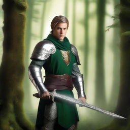 Create a fantasy book cover for a novel titled 'ElfGuard