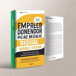 Create an engaging book cover with the title 'Empreendedor Digital: Como Ganhar Dinheiro na Internet e Ganhar Escala'