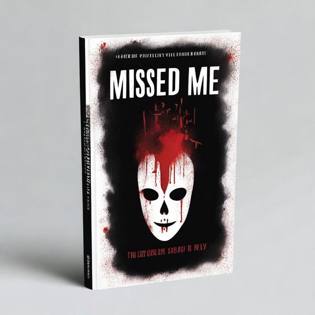 A black fantasy book cover with the title 'Missed Me?' featuring a bloody knife