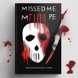 A black fantasy book cover with the title 'Missed Me?' featuring a bloody knife