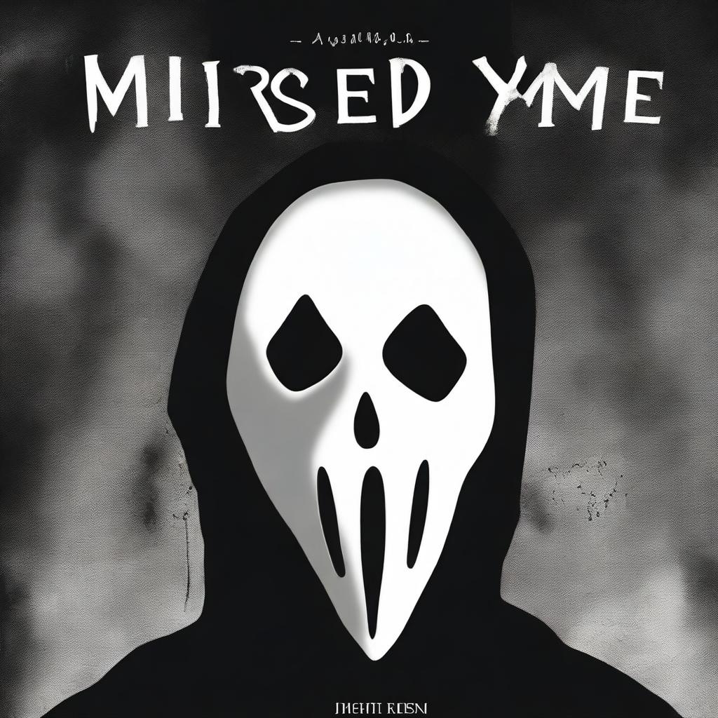 A black fantasy book cover with the title 'Missed Me?' The cover is predominantly white and black, featuring a ghostface mask of a man