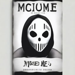 A black fantasy book cover with the title 'Missed Me?' The cover is predominantly white and black, featuring a ghostface mask of a man