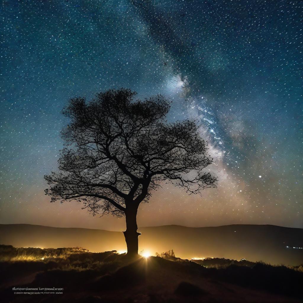 Uma estrela bem brilhante no céu noturno, destacando-se com seu intenso brilho