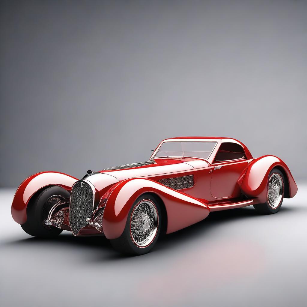 Create a custom hypercar that is a fusion of a 1932 Buick Victoria and a McLaren