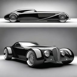 Create a custom hypercar that is a fusion of a 1932 Buick Victoria and a McLaren