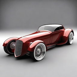 Create a custom hypercar that is a fusion of a 1932 Buick Victoria sedan and a McLaren