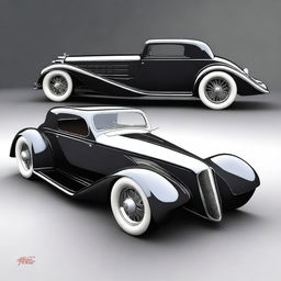 Create a custom hypercar that is a fusion of a 1932 Buick Victoria sedan and a McLaren