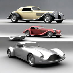 Create a custom hypercar that is a fusion of a 1932 Buick Victoria sedan and a Ferrari