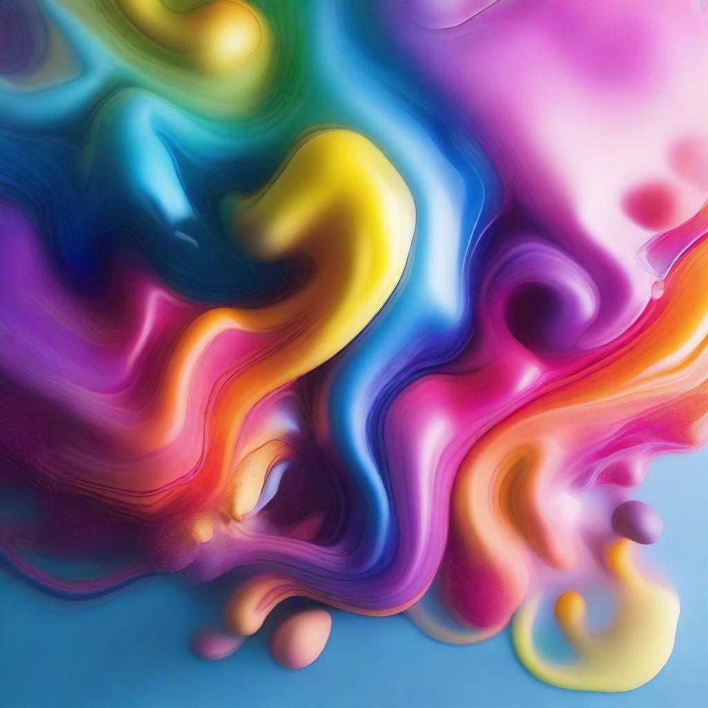 A visually striking image of colorful emulsion mixing in water, creating vibrant swirls and patterns