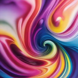 A visually striking image of colorful emulsion mixing in water, creating vibrant swirls and patterns