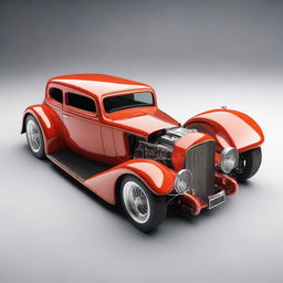 Create a custom hypercar that is a fusion of a 4-door 1932 Buick Victoria sedan and a McLaren