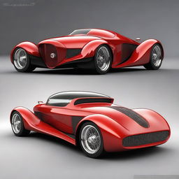 Create a custom hypercar that is a fusion of a 4-door 1932 Buick Victoria sedan and a McLaren