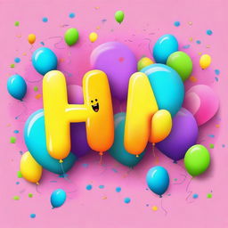 A friendly and welcoming image with the word 'Hi' in a playful and colorful font