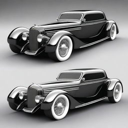 Create a custom hypercar inspired by a 4-door 1932 Buick Victoria sedan