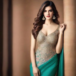 A captivating image of Kriti Sanon in a sexy and glamorous outfit