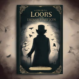 Create a horror story style book cover for a book titled 'Doors of Imagination'