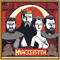 A humorous interpretation of Macbeth as a movie poster