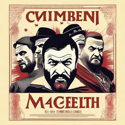 A humorous interpretation of Macbeth as a movie poster