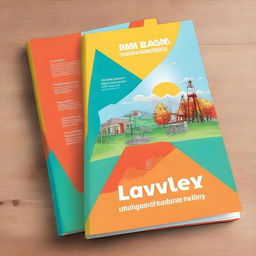 Design a schoolbook cover for a book titled 'Modern Applied Land Survey'