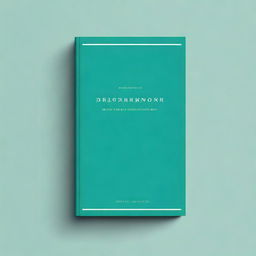 A minimalist book cover design for a commentary on the Book of Deuteronomy in teal color