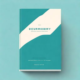 A minimalist book cover design for a commentary on the Book of Deuteronomy in teal color