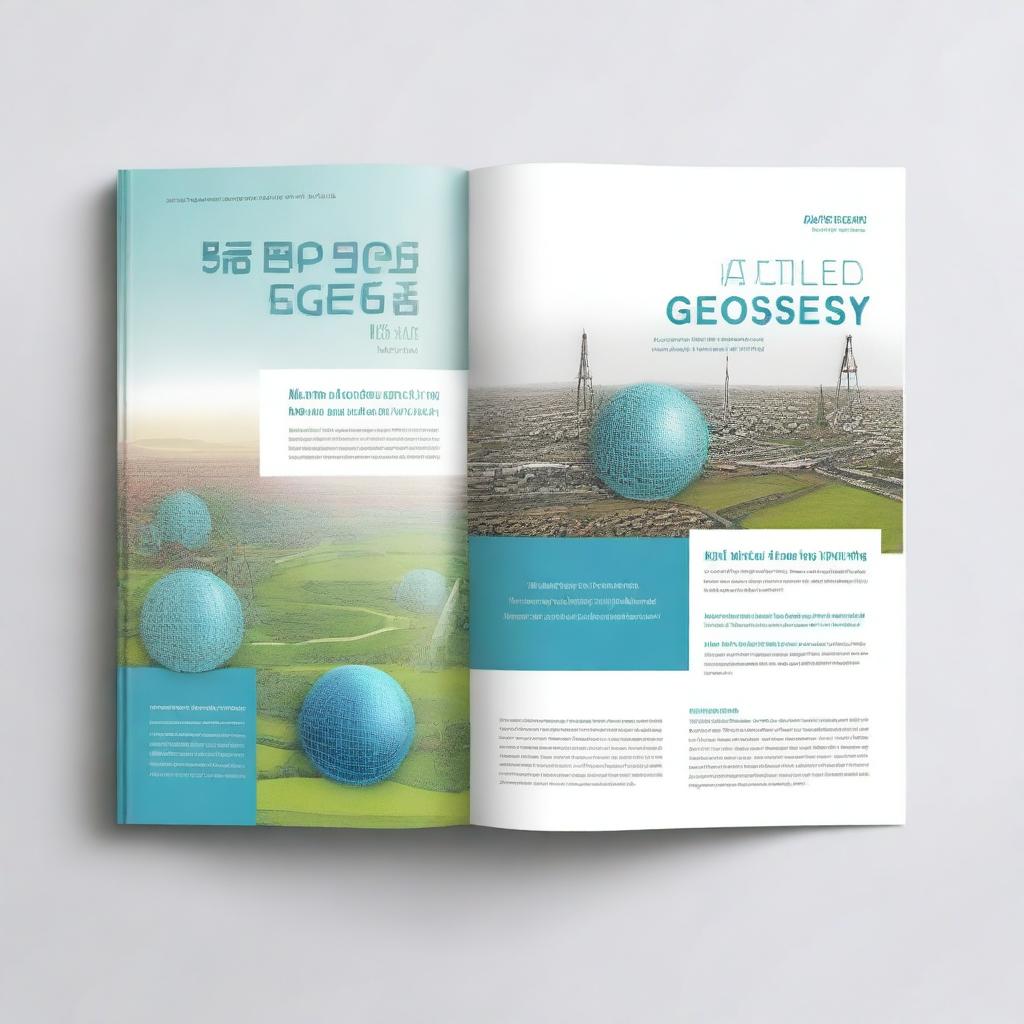 A modern schoolbook cover for 'Applied Geodesy'