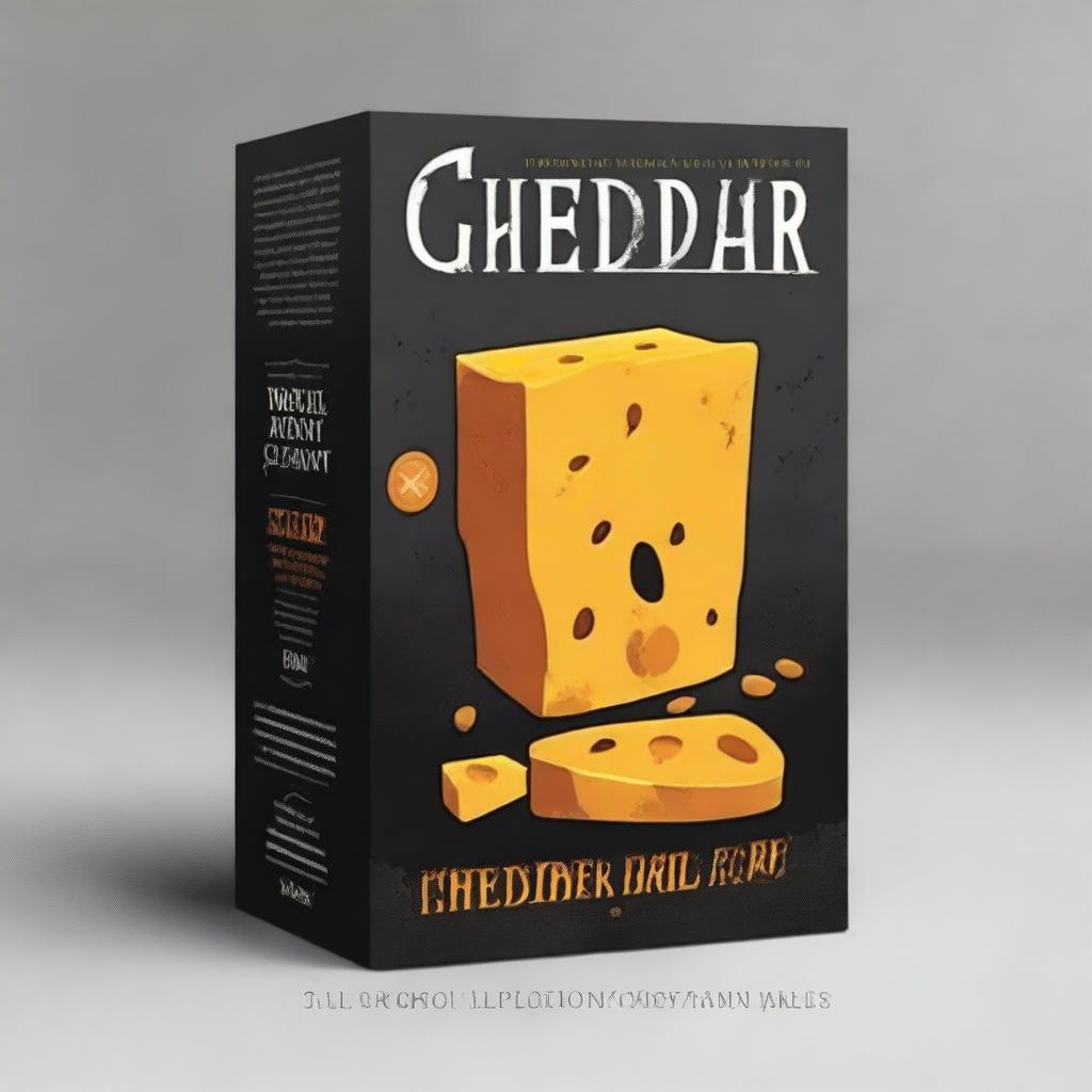 Create a front cover for a book titled 'Cheddar Dead'