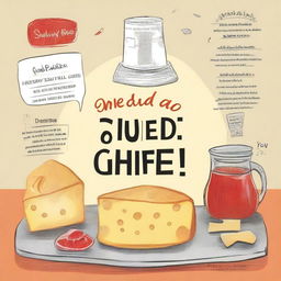 Create a front cover for a book titled 'Gouda Grief: Another Ball Drooper Short Story' by Dick Peterson